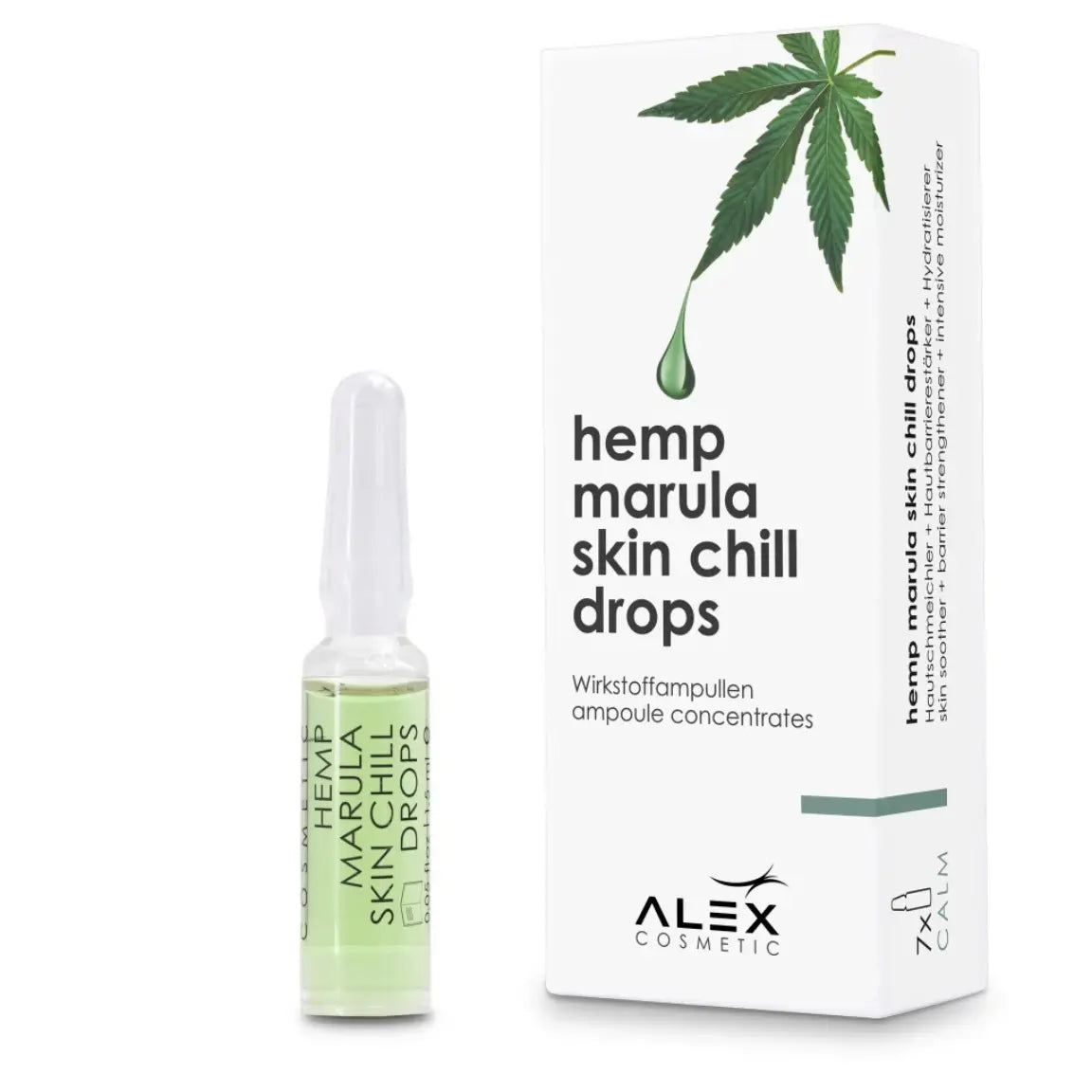 ALEX Hemp Marula Skin Chill Drops ampulės 7x1,5 ML