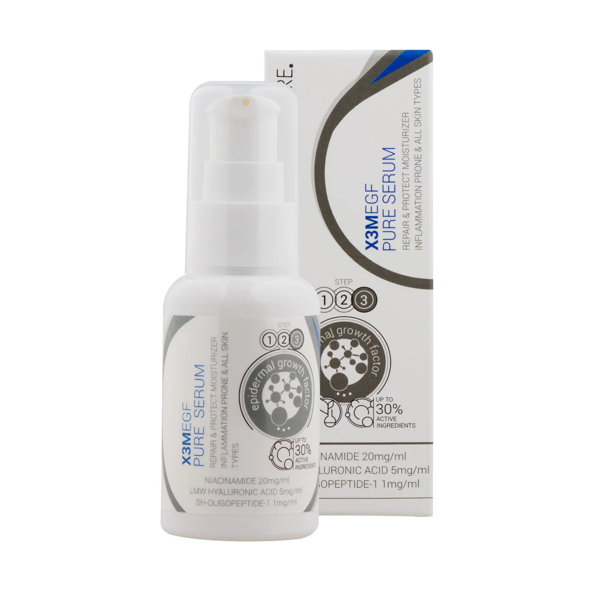Clinicare X3M EGF priešuždegiminio poveikio drėkinamasis serumas, 50 ml